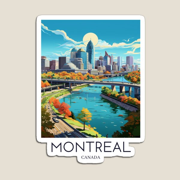 Item preview, Una impresión de viaje de arte pop de Montreal, Canadá designed and sold by StudioRedKoala.
