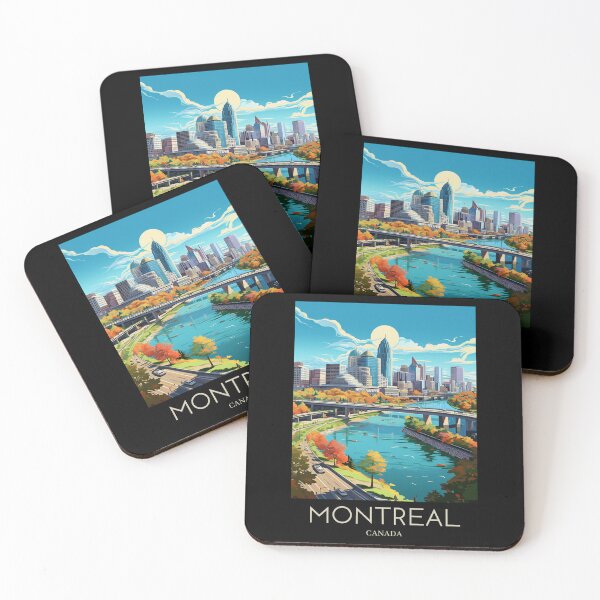 Item preview, A Pop Art Travel Print of Montreal - Canada designed and sold by StudioRedKoala.