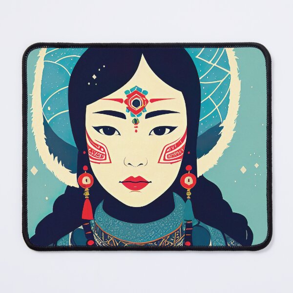 Item preview, Eskimo Girl in Traditional Winter Attire designed and sold by FriskyLemur.