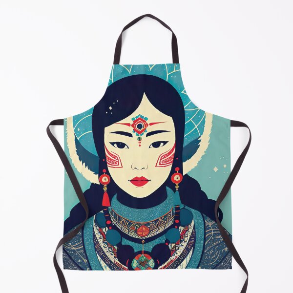 Item preview, Eskimo Girl in Traditional Winter Attire designed and sold by FriskyLemur.