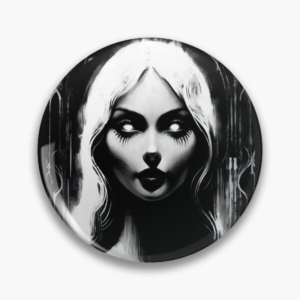 Item preview, Portrait of Lilith, White Ink on Black designed and sold by Truck Stop One.