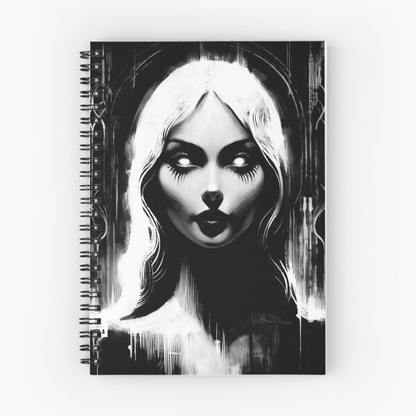 Item preview, Portrait of Lilith, White Ink on Black designed and sold by Truck Stop One.