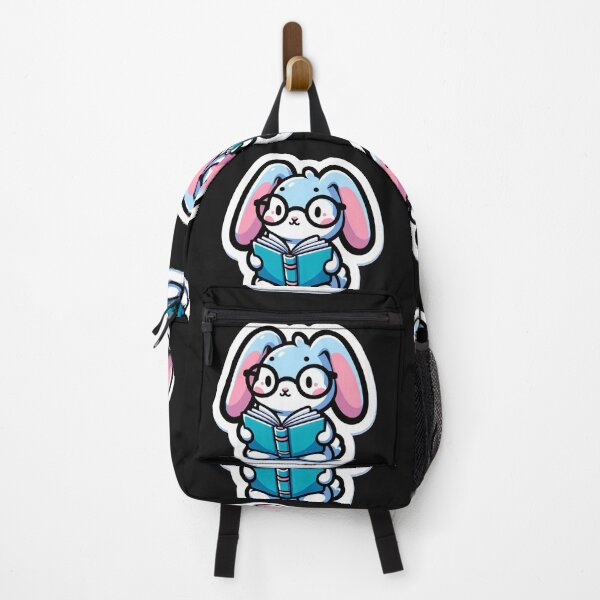 Item preview, Cute Bunny Reading Sticker, Kawaii Rabbit Book Lover Decal, Geek Chic Laptop Sticker, Adorable Animal Vinyl Sticker designed and sold by johnharry3.