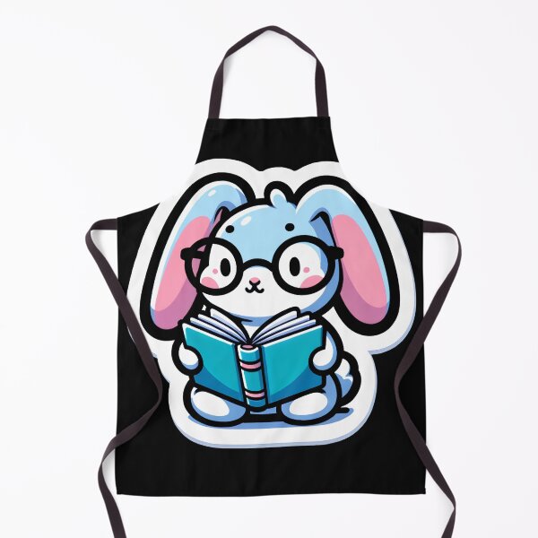 Item preview, Cute Bunny Reading Sticker, Kawaii Rabbit Book Lover Decal, Geek Chic Laptop Sticker, Adorable Animal Vinyl Sticker designed and sold by johnharry3.
