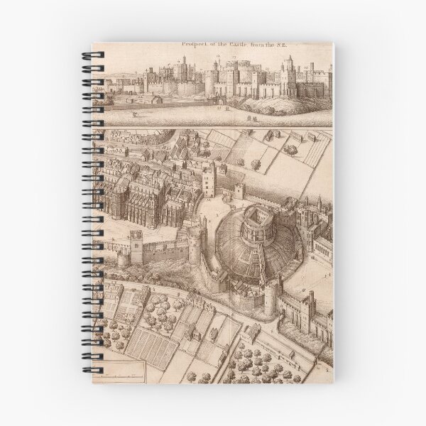 Item preview, Vintage Pictorial Map of Windsor Castle (1677) designed and sold by BravuraMedia.
