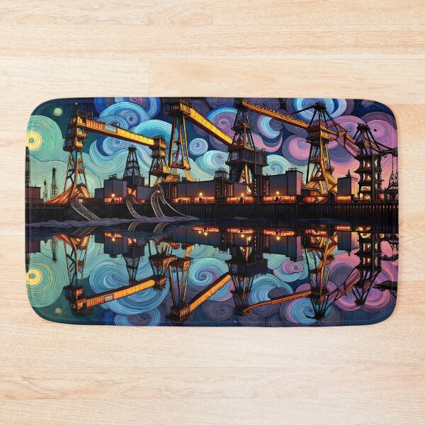 Item preview, Belfast Shipyard - Harland and Wolff, Sampson and Goliath cranes designed and sold by Bright-Moonrise.