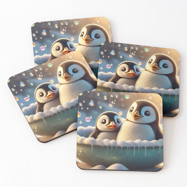 Item preview, Penguin Frolic: Bubbly Bath in the Antarctic designed and sold by RealisticAi.