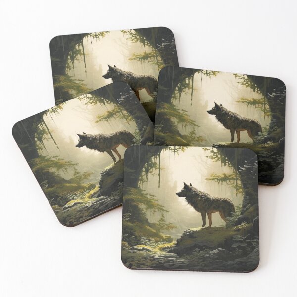 Item preview, Mystic Wolf in Enchanted Forest designed and sold by vk09.