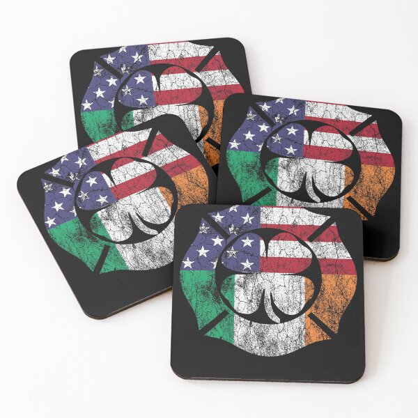 Item preview, Firefighter St Patrick's Day Irish Flag Shamrock  Dad designed and sold by BalladOfZeus.