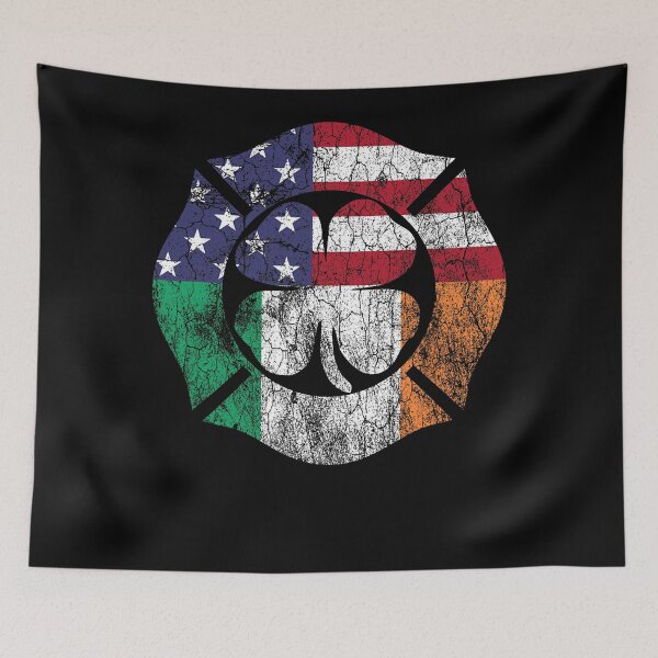 Item preview, Firefighter St Patrick's Day Irish Flag Shamrock  Dad designed and sold by BalladOfZeus.
