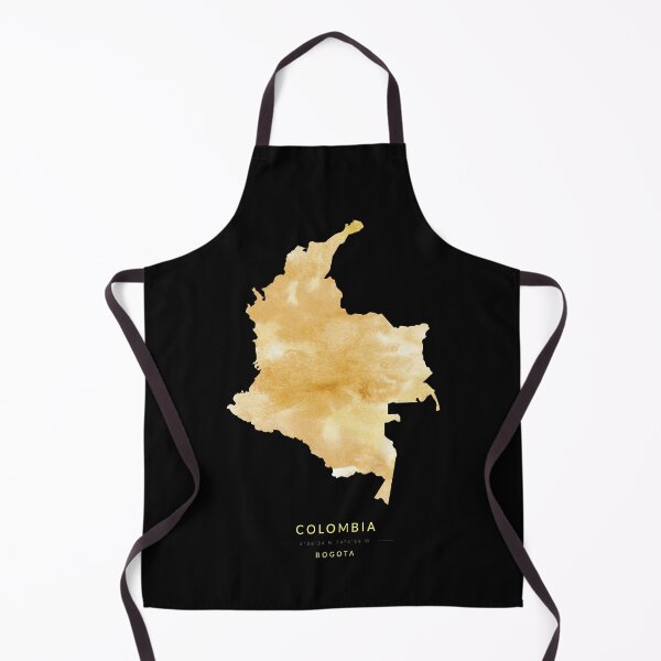 Item preview, Colombia map in gold color designed and sold by Jerhus.