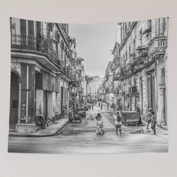 Aperçu de l'œuvre Paseo De Marti, La Havane, Cuba, Noir Et Blanc créée et vendue par Paul Thompson Photography.