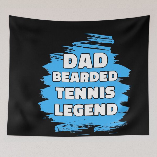Item preview, Dad Bearded Tennis Legend Father Gift designed and sold by KrisRubinArt.