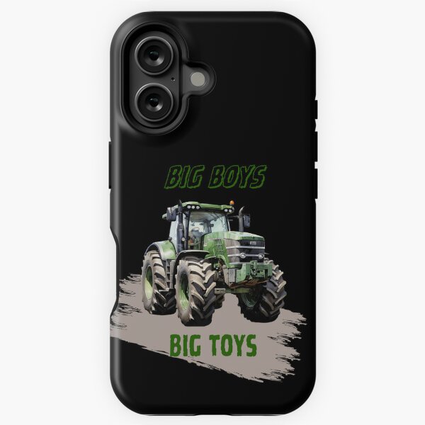 Vista previa del artículo con la obra «Niños grandes, juguetes grandes: es una gran idea de camiseta para los amantes de los tractores.», diseñado y vendido por Magrosa.