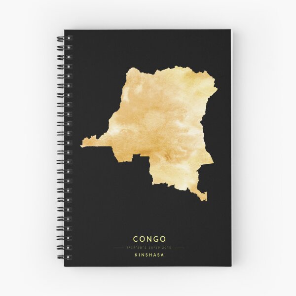 Item preview, Congo map in gold color designed and sold by Jerhus.