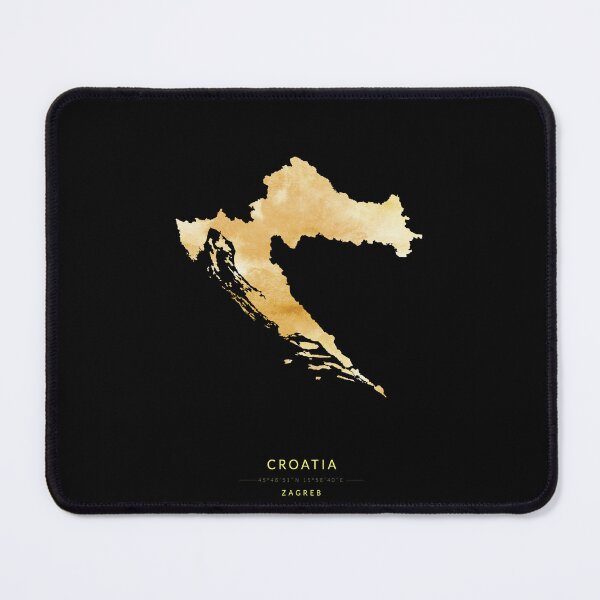 Item preview, Croatia map in gold color designed and sold by Jerhus.