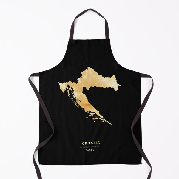 Item preview, Croatia map in gold color designed and sold by Jerhus.
