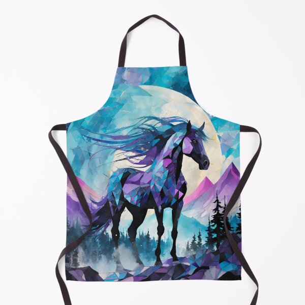 Item preview, Geometric Horse in Mountains designed and sold by DappledMoon.