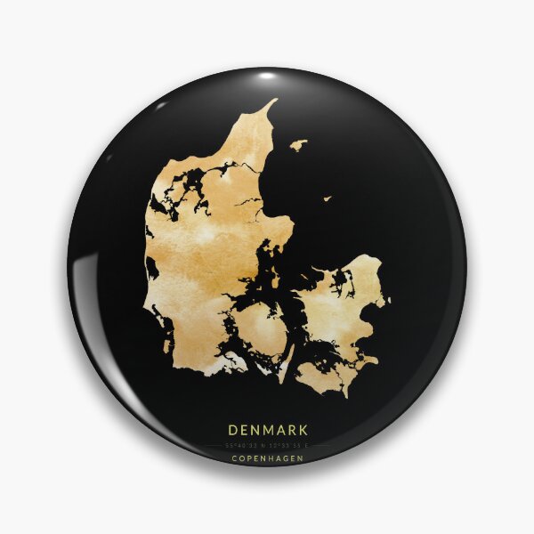 Item preview, Denmark map in gold color designed and sold by Jerhus.