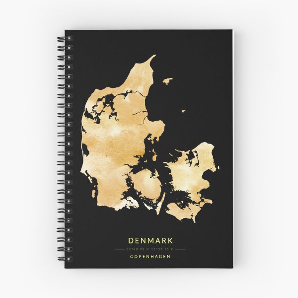 Item preview, Denmark map in gold color designed and sold by Jerhus.