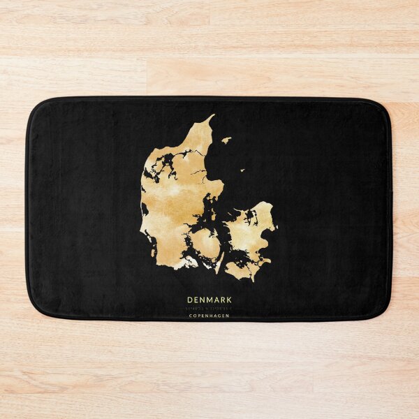 Item preview, Denmark map in gold color designed and sold by Jerhus.
