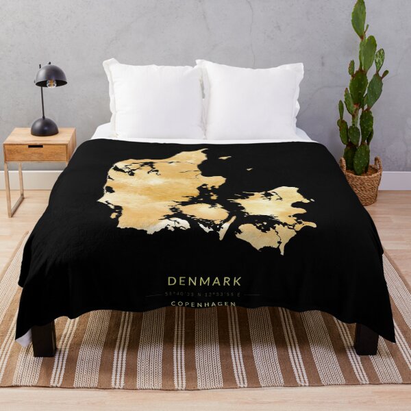 Item preview, Denmark map in gold color designed and sold by Jerhus.