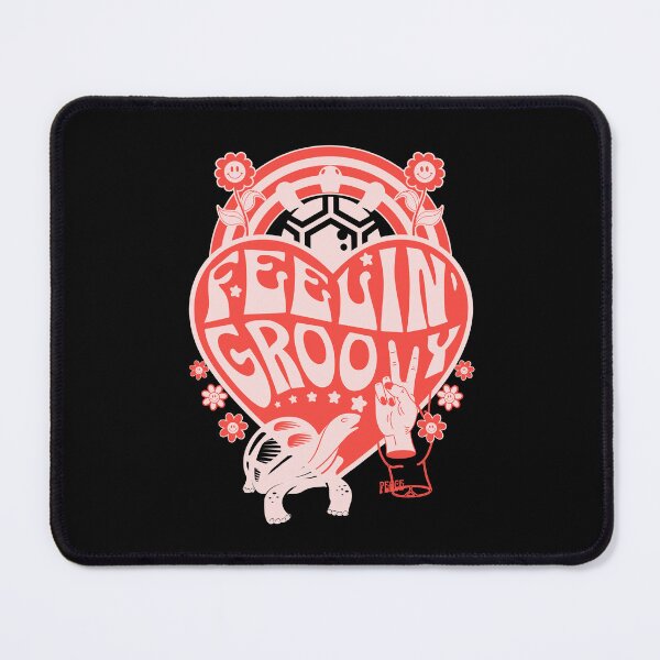 Artikelvorschau, Retro Groovy Turtle Tribe, Save The Ocean Geschenk für Schildkrötenliebhaber zum Valentinstag entworfen und verkauft von RadleyParke.