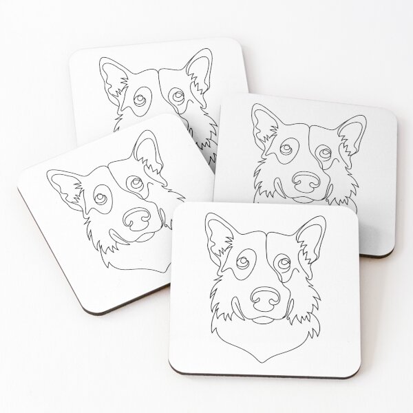 Item preview, Shepherd dog portrait in line art style designed and sold by Andrey-Myagkov.