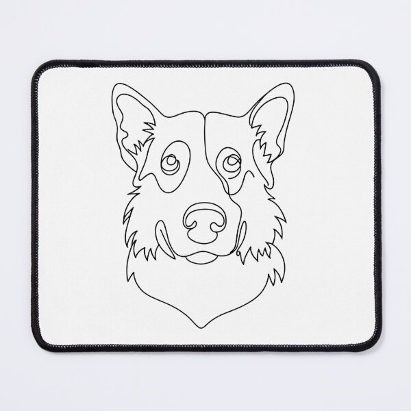 Item preview, Shepherd dog portrait in line art style designed and sold by Andrey-Myagkov.