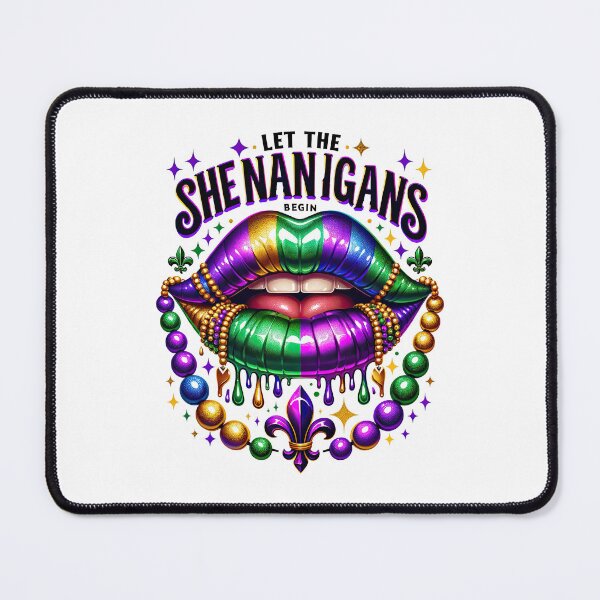Item preview, Mardi Gras Mask Let The Shenanigans Begin  T-Shirt designed and sold by MAPDDesigns.