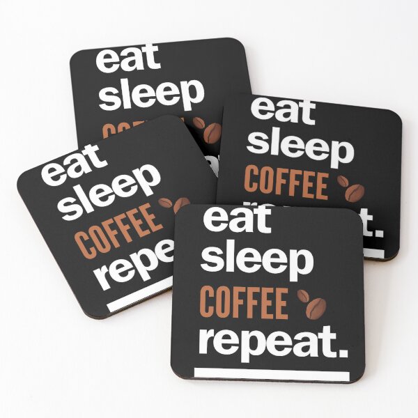 Item preview, Eat Sleep Coffee Repeat designed and sold by AImonk.