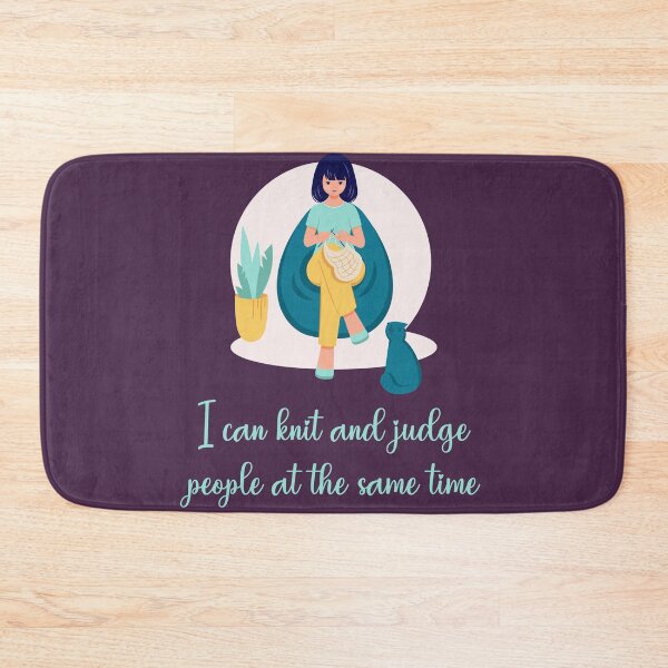 Item preview, I Can Knit And Judge People At The Same Time designed and sold by Dominika Bednarska.