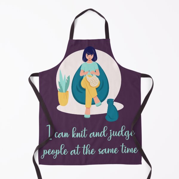 Item preview, I Can Knit And Judge People At The Same Time designed and sold by Dominika Bednarska.
