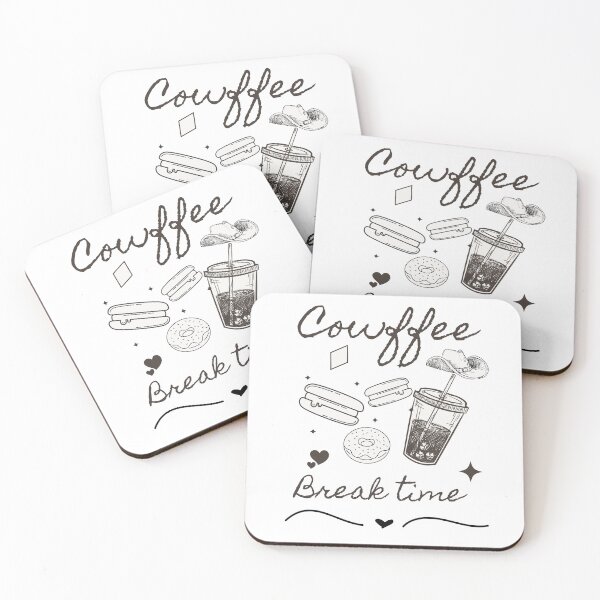 Item preview, Cowffee study break time  designed and sold by Cosmicworld07.