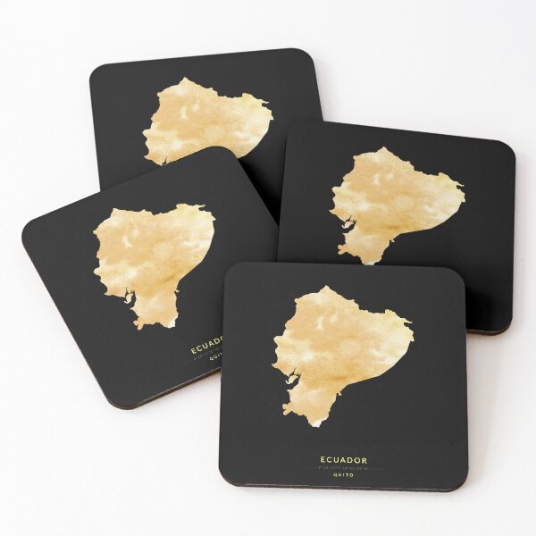 Item preview, Ecuador map in gold color designed and sold by Jerhus.
