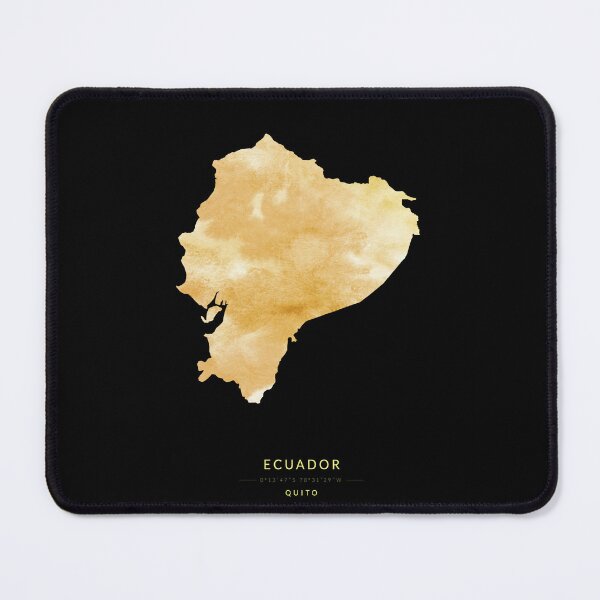 Item preview, Ecuador map in gold color designed and sold by Jerhus.