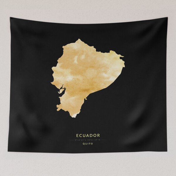 Item preview, Ecuador map in gold color designed and sold by Jerhus.