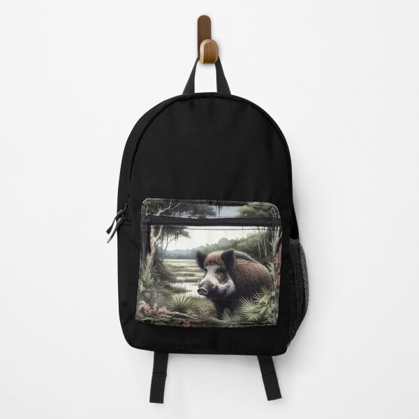 Item preview, Wild pig animal art designed and sold by RubisLeaf.