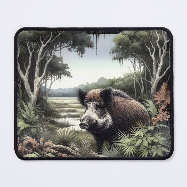 Item preview, Wild pig animal art designed and sold by RubisLeaf.