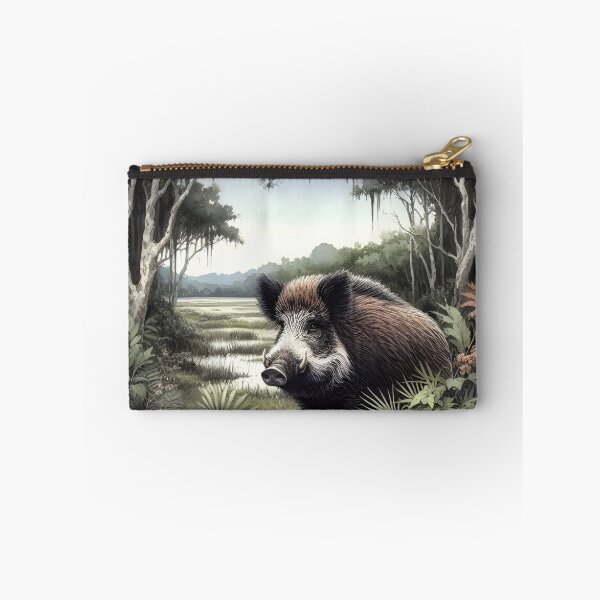 Item preview, Wild pig animal art designed and sold by RubisLeaf.