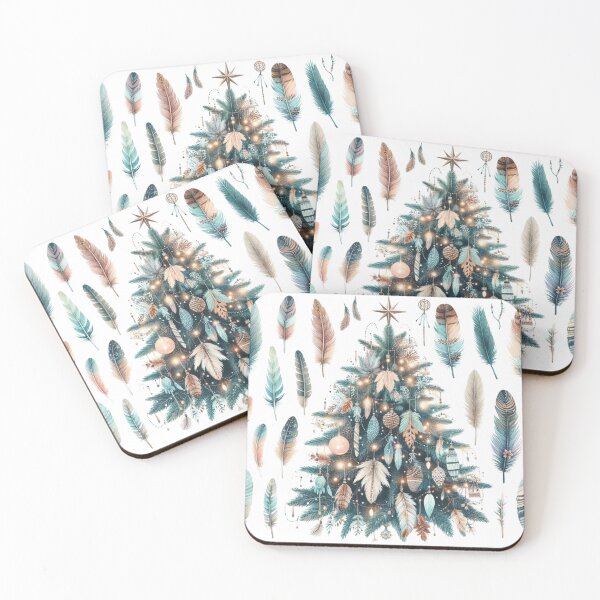 Item preview, boho christmas desing designed and sold by Wild Whiskers Studio.