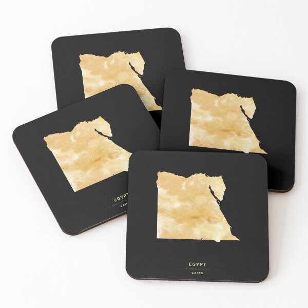 Item preview, Egypt map in gold color designed and sold by Jerhus.