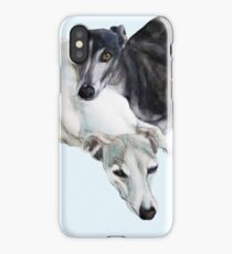 Whippet Art - Lean on me iPhone Case