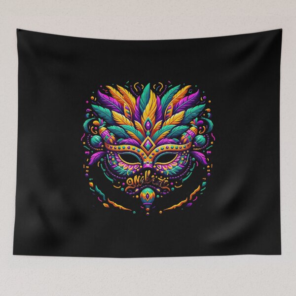 Item preview, Carnival Masquerade: Feathered Elegance Mask Design designed and sold by MAPDDesigns.