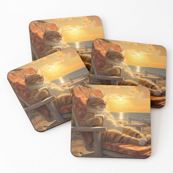 Item preview, Beachside Bliss - Cat's Summer Siesta designed and sold by vk09.