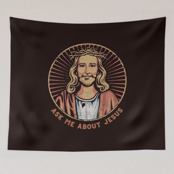 Item preview, Ask me about jesus - religion and god designed and sold by Superdealkoeln.