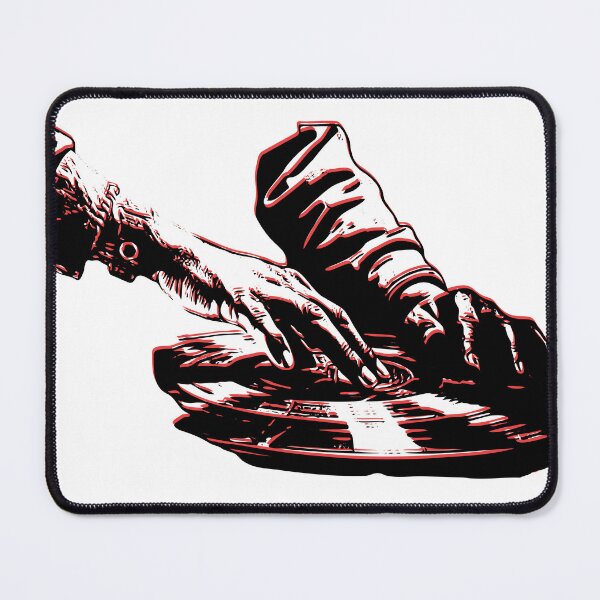 Item preview, DJ at work designed and sold by Art Dila Studio.