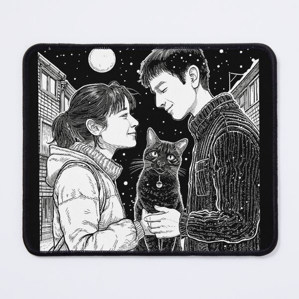 Item preview, Moonlight Whispers and Feline Secrets designed and sold by RevivalPopShop.