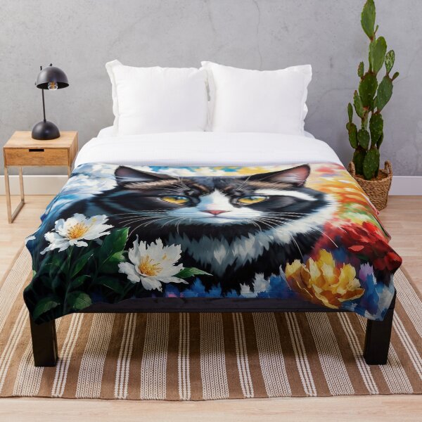 Artikelvorschau, Süße Katze mit Blumen entworfen und verkauft von operossa.