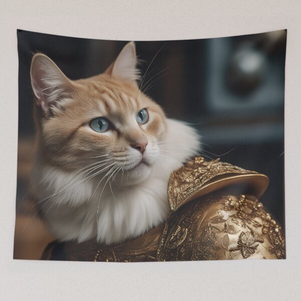 Item preview, Whiskerhoben Elegance: Anthropomorphic Portrait of Sir Ginger designed and sold by RK - Shop.